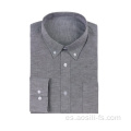 BIG SALE Camisa Oxford tejida para hombre